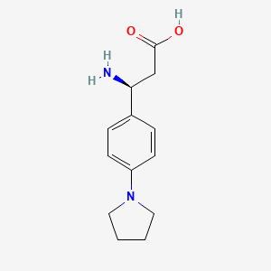 (S)-3-Amino-3-(4-(pyrrolidin-1-YL)phenyl)propanoic acid