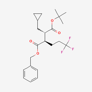 (2R,3S)-1-benzyl 4-tert-butyl 3-(cyclopropylmethyl)-2-(3,3,3-trifluoropropyl)succinate