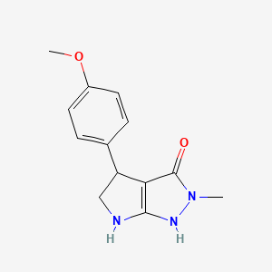 4-(4-Methoxyphenyl)-2-methyl-2,4,5,6-tetrahydropyrrolo[2,3-c]pyrazol-3-ol