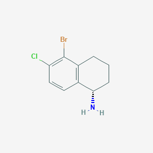 (S)-5-Bromo-6-chloro-1,2,3,4-tetrahydronaphthalen-1-amine