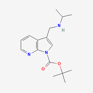 tert-butyl3-{[(propan-2-yl)amino]methyl}-1H-pyrrolo[2,3-b]pyridine-1-carboxylate