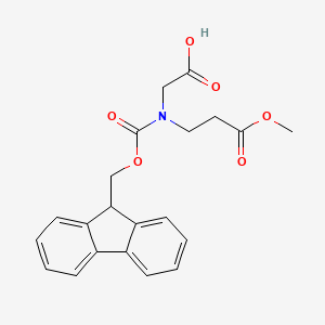 2-[9H-fluoren-9-ylmethoxycarbonyl-(3-methoxy-3-oxopropyl)amino]acetic acid