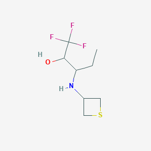 1,1,1-Trifluoro-3-(thietan-3-ylamino)pentan-2-ol