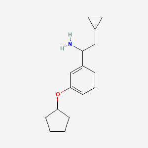 1-(3-Cyclopentyloxyphenyl)-2-cyclopropylethylamine