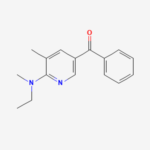 (6-(Ethyl(methyl)amino)-5-methylpyridin-3-yl)(phenyl)methanone