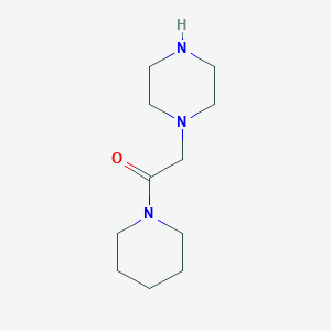 B1302284 1-(2-Oxo-2-piperidin-1-ylethyl)piperazine CAS No. 70558-13-3