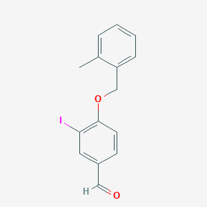 3-Iodo-4-((2-methylbenzyl)oxy)benzaldehyde