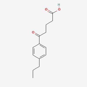 B1302286 5-oxo-5-(4-propylphenyl)pentanoic Acid CAS No. 34670-05-8
