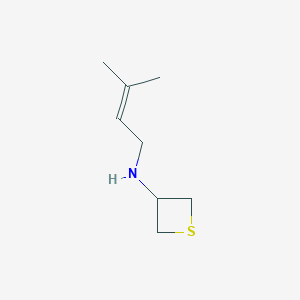 N-(3-Methylbut-2-en-1-yl)thietan-3-amine