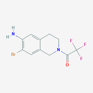 1-(6-Amino-7-bromo-3,4-dihydroisoquinolin-2(1H)-yl)-2,2,2-trifluoroethanone