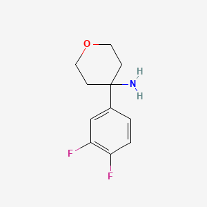 4-(3,4-Difluorophenyl)tetrahydro-2H-pyran-4-amine