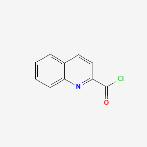 molecular formula C10H6ClNO B1302294 喹啉-2-甲酰氯 CAS No. 50342-01-3