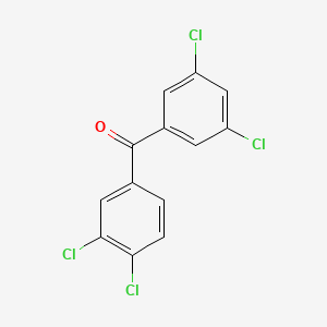 molecular formula C13H6Cl4O B1302296 3,3',4,5'-Tetrachlorobenzophenone CAS No. 844885-32-1