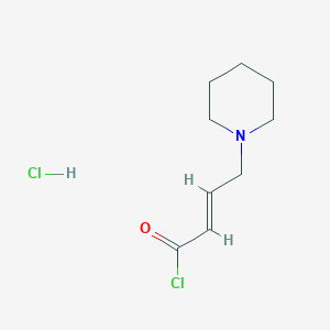 (E)-4-(Piperidin-1-yl)but-2-enoylchloridehydrochloride