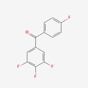 molecular formula C13H6F4O B1302302 3,4,4',5-Tetrafluorobenzophenone CAS No. 577967-64-7