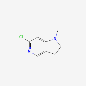 6-Chloro-1-methyl-2,3-dihydro-1H-pyrrolo[3,2-c]pyridine