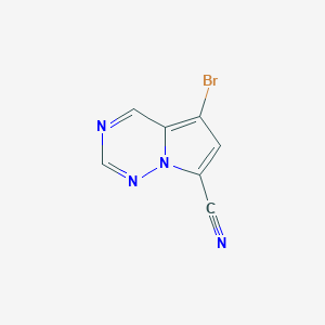 5-Bromopyrrolo[2,1-f][1,2,4]triazine-7-carbonitrile