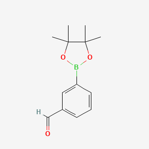 molecular formula C13H17BO3 B1302305 3-(4,4,5,5-Tetramethyl-1,3,2-dioxaborolan-2-yl)benzaldehyde CAS No. 380151-86-0