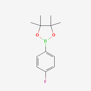 molecular formula C12H16BFO2 B1302306 2-(4-氟苯基)-4,4,5,5-四甲基-1,3,2-二氧杂硼环丁烷 CAS No. 214360-58-4