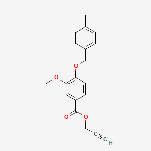 Prop-2-yn-1-yl 3-methoxy-4-((4-methylbenzyl)oxy)benzoate