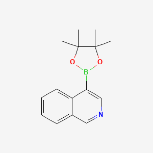molecular formula C15H18BNO2 B1302307 4-(4,4,5,5-Tetramethyl-1,3,2-dioxaborolan-2-yl)isoquinoline CAS No. 685103-98-4