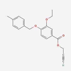 Prop-2-yn-1-yl 3-ethoxy-4-((4-methylbenzyl)oxy)benzoate