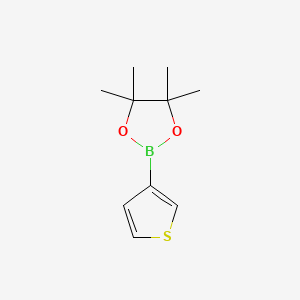molecular formula C10H15BO2S B1302308 4,4,5,5-Tetramethyl-2-(thiophen-3-yl)-1,3,2-dioxaborolane CAS No. 214360-70-0