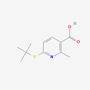 6-(tert-Butylthio)-2-methylnicotinic acid