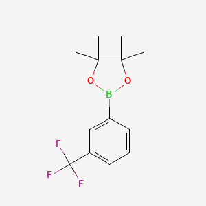 molecular formula C13H16BF3O2 B1302313 4,4,5,5-Tetramethyl-2-(3-(trifluoromethyl)phenyl)-1,3,2-dioxaborolane CAS No. 325142-82-3