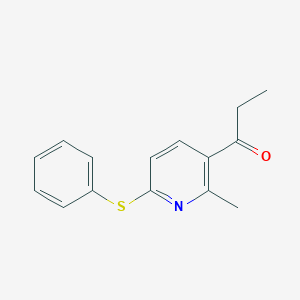 1-(2-Methyl-6-(phenylthio)pyridin-3-yl)propan-1-one