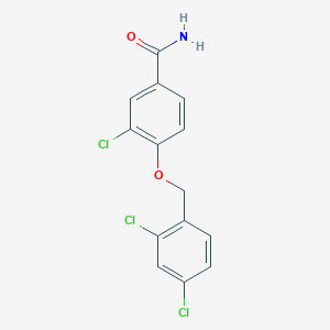 3-Chloro-4-((2,4-dichlorobenzyl)oxy)benzamide