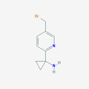 1-(5-(Bromomethyl)pyridin-2-yl)cyclopropanamine