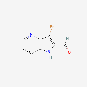 3-bromo-1H-pyrrolo[3,2-b]pyridine-2-carbaldehyde