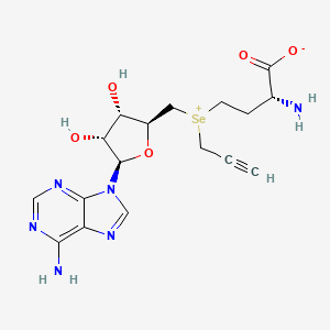 (2R)-2-Amino-4-((((2S,3S,4R,5R)-5-(6-amino-9H-purin-9-yl)-3,4-dihydroxytetrahydrofuran-2-yl)methyl)(prop-2-yn-1-yl)selenonio)butanoate