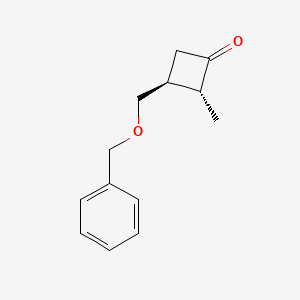 trans-3-(Benzyloxymethyl)-2-methyl-cyclobutanone