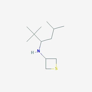 N-(2,2,5-Trimethylhexan-3-yl)thietan-3-amine