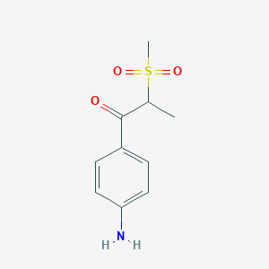 1-(4-Aminophenyl)-2-(methylsulfonyl)propan-1-one