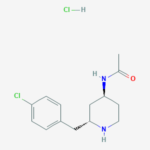 N-((2R,4S)-2-(4-chlorobenzyl)piperidin-4-yl)acetamidehydrochloride