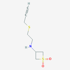 3-((2-(Prop-2-yn-1-ylthio)ethyl)amino)thietane1,1-dioxide