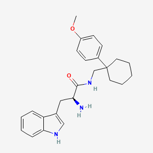 (S)-2-amino-3-(1H-indol-3-yl)-N-((1-(4-methoxyphenyl)cyclohexyl)methyl)propanamide