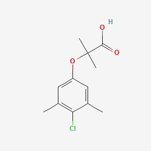 molecular formula C12H15ClO3 B1302358 2-(4-Chloro-3,5-dimethylphenoxy)-2-methylpropanoic acid CAS No. 667436-01-3