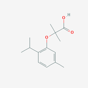 molecular formula C14H20O3 B1302362 2-(2-Isopropyl-5-methylphenoxy)-2-methylpropanoic acid CAS No. 97283-84-6