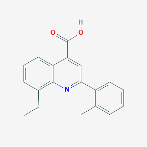 molecular formula C19H17NO2 B1302364 8-Ethyl-2-(2-methylphenyl)quinoline-4-carboxylic acid CAS No. 725687-86-5