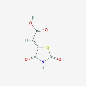 molecular formula C5H3NO4S B1302367 (Z)-2-(2,4-dioxothiazolidin-5-ylidene)acetic acid CAS No. 1171128-34-9