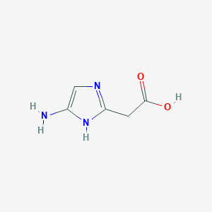 2-(5-amino-1H-imidazol-2-yl)acetic acid