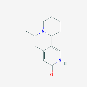 5-(1-Ethylpiperidin-2-yl)-4-methylpyridin-2(1H)-one