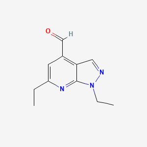 1,6-Diethyl-1H-pyrazolo[3,4-b]pyridine-4-carbaldehyde