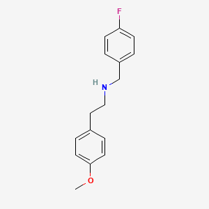 molecular formula C16H18FNO B1302374 (4-Fluoro-benzyl)-[2-(4-methoxy-phenyl)-ethyl]-amine CAS No. 418782-68-0