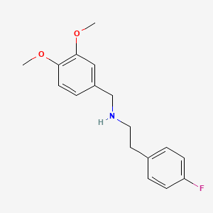 molecular formula C17H20FNO2 B1302376 (3,4-Dimethoxybenzyl)[2-(4-fluorophenyl)ethyl]amine CAS No. 355381-83-8