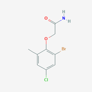 2-(2-Bromo-4-chloro-6-methylphenoxy)acetamide